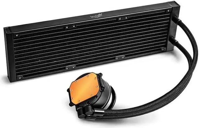 Alt view image 4 of 5 - CORN Star Ring GL360 Black All-in-One Liquid CPU Cooler, 3*120mm ARGB Fans/PBT Material/Super Engine Pump/FEP polymer water cooling/Compatible LGA1700,1200,1151,1150,2066 and AM4, AM5 Socket