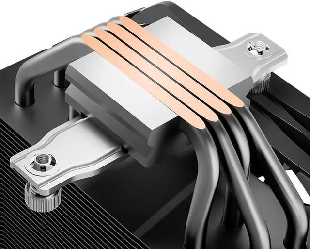 Alt view image 3 of 3 - PCCOOLER K4 CPU cooler,130mm booster fan, super reverse gravity 4 heat pipes, support for Intel LGA115X/1200/1700, AMD AM5 AM4