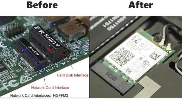 Alt view image 6 of 6 - Qualcomm Chip NFA765/NFA765A WiFi 6E 5G Dual-band Built-in Wireless Network Card Bluetooth 5.3 NGFF M2-2.4G-5G-6G Wireless Speed Tri-Band-Support Win10 Win11