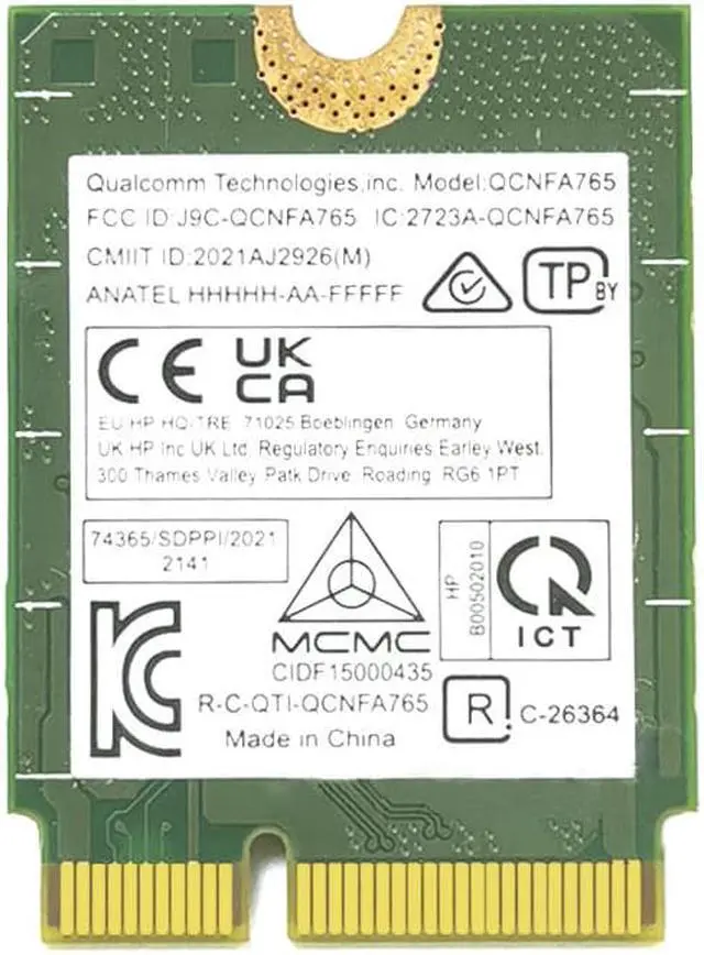 Alt view image 3 of 6 - Qualcomm Chip NFA765/NFA765A WiFi 6E 5G Dual-band Built-in Wireless Network Card Bluetooth 5.3 NGFF M2-2.4G-5G-6G Wireless Speed Tri-Band-Support Win10 Win11