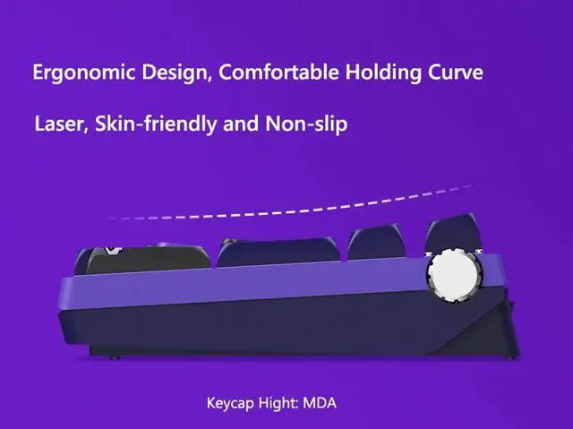 Alt view image 7 of 7 - Corn ZERO RGB Mechanical Keyboard Transformers Megatron Co-branded Three-mode Bluetooth 2.4G Wireless Wired Gaming Keyboard Full-Key Hot-swappable Five-sided Sublimation PBT Keycaps