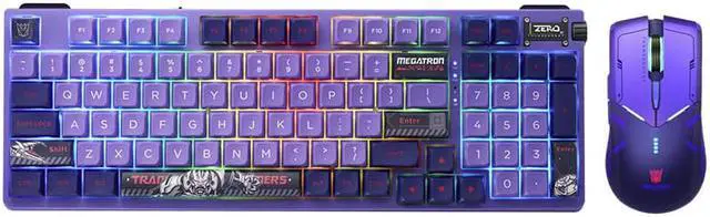 Main image of Corn ZERO Mechanical Keyboard Transformers Megatron co-branded Three-mode Bluetooth 2.4G Wireless Wired gaming Keyboard & Mouse Combo