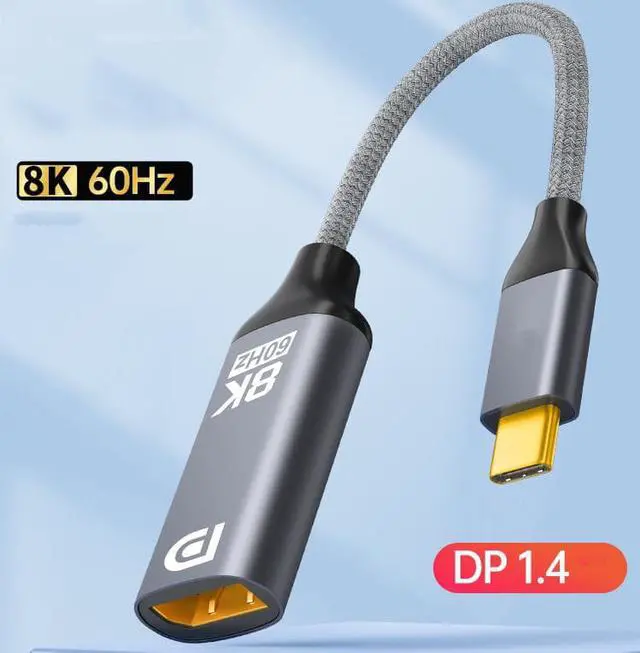 Main image of CORN USB C to DisplayPort 1.4 8K Adapter  Thunderbolt 3 to DP 8K@60HZ Adapter for Notebook Tablet Phone iPad Pro, 2021 MacBook Pro, M1 Mac Mini, Dell XPS