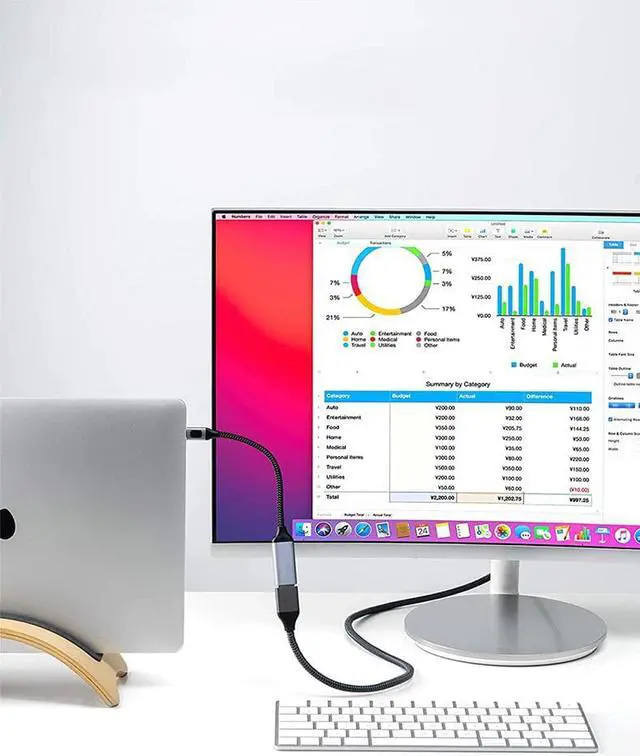 Alt view image 5 of 5 - CORN USB C to DisplayPort 1.4 8K Adapter  Thunderbolt 3 to DP 8K@60HZ Adapter for Notebook Tablet Phone iPad Pro, 2021 MacBook Pro, M1 Mac Mini, Dell XPS