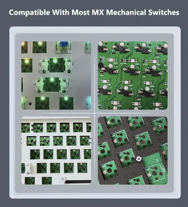 Alt view image 7 of 7 - Corn Tri-Band RGB Wireless Bluetooth Wired 108 key Customized Mechanical Keyboard Anime Gundam Cartoon Animation Co-branding Theme PBT keycaps Anti-Ghosting Gaming Keyboard Black Switch