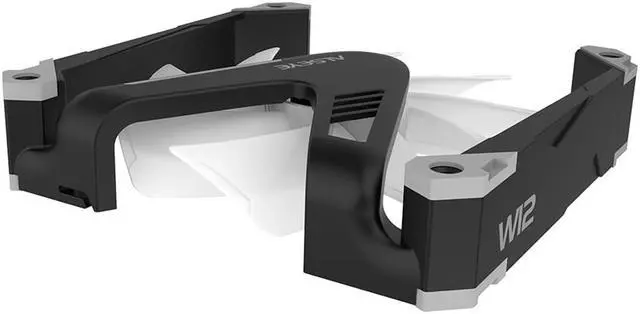 Alt view image 3 of 6 - ALSEYE W12 Case Fan, Extraordinary 'W' Designed PC Case Fan, Full Aluminium Frame Case Fan, 120mm ARGB & PWM Computer Case Fan,Black