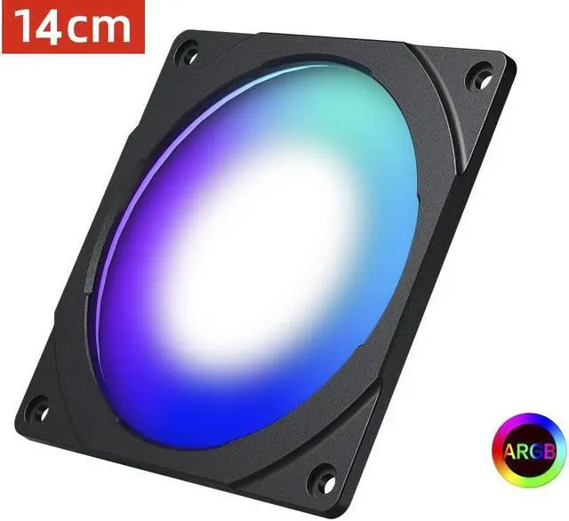 Alt view image 2 of 6 - Phanteks PH-FF140DRGBP_BK01 140mm Black Halos Lux Digital RGB Fan Frames Black