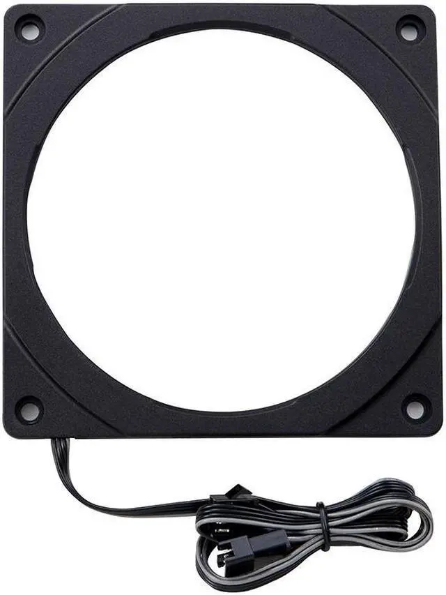 Alt view image 4 of 6 - Phanteks PH-FF140DRGBP_BK01 140mm Black Halos Lux Digital RGB Fan Frames Black