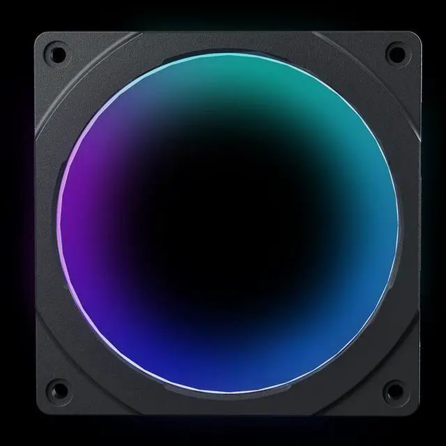 Alt view image 3 of 6 - Phanteks PH-FF140DRGBP_BK01 140mm Black Halos Lux Digital RGB Fan Frames Black