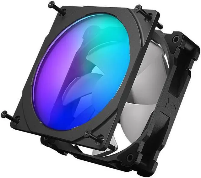 Alt view image 6 of 6 - Phanteks PH-FF140DRGBP_BK01 140mm Black Halos Lux Digital RGB Fan Frames Black