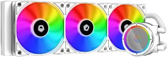 Main image of All-in-One Liquid Cooler,5V ARGB AIO Cooler,Temperature-controlled fan, ARGB linear lighting,3X120mm Fan,support Intel 1366/115X/1200/2066/2011/AM4,AM5,TR4,TRX4 for ID-COOLING ZOOMFLOW 360X Snow