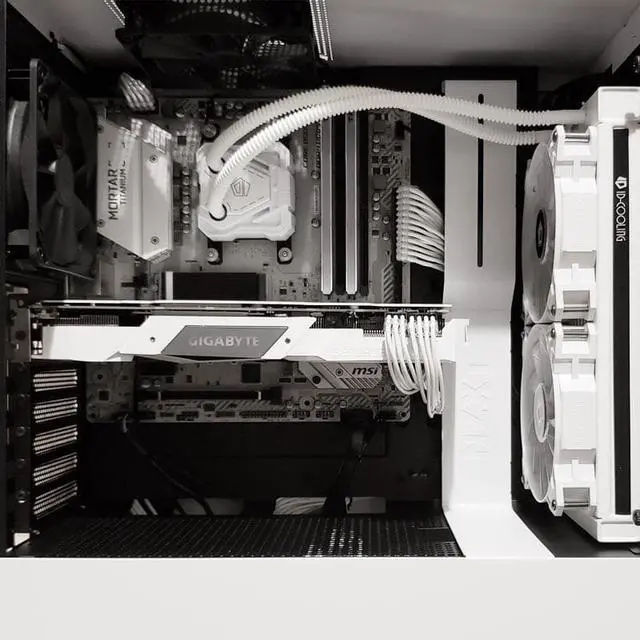 Alt view image 2 of 2 - CORN Customization Extension Power Supply Cable Kit ,4+4Pin × 1,6+2Pin × 2,24Pin × 1,Line length 250mm - White/Black