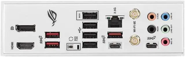 Alt view image 4 of 5 - ASUS ROG STRIX B650-A GAMING WIFI 6E Snow,Socket AM5 (LGA 1718) Ryzen 7000 gaming motherboard(DDR5, three M.2 slots, PCIe 4.0, 2.5G LAN, WiFi 6E, USB 3.2 Gen 2x2 Type-C port, and Aura Sync RGB )