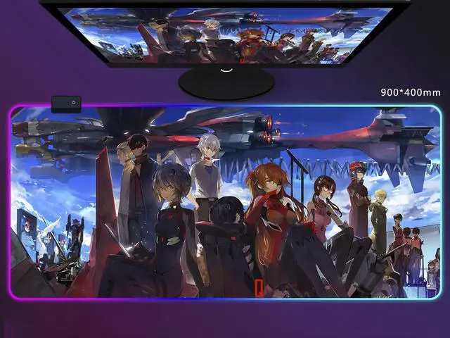 Main image of Corn Extended Large Mouse Pad EVA RGB Gaming Mice Mat Anti-Slip Natural Rubber Base for Home Office Work 35.4*15.7*0.16 inch