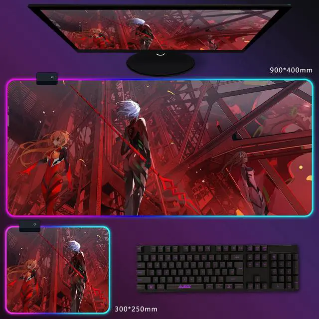 Main image of Corn Mouse Pad EVA RGB Gaming Mice Mat Anti-Slip Natural Rubber Base for Home Office Work 300*250*4mm