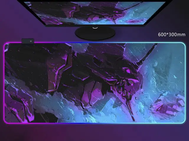 Main image of Corn Large Mouse Pad EVA RGB Gaming Mice Mat Anti-Slip Natural Rubber Base for Home Office Work 600*300*4mm