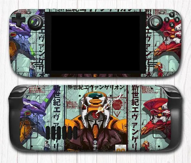 Main image of Full-Body Skin Decal Wrap Cover for the Steam Deck handheld gaming computer Blue/Red