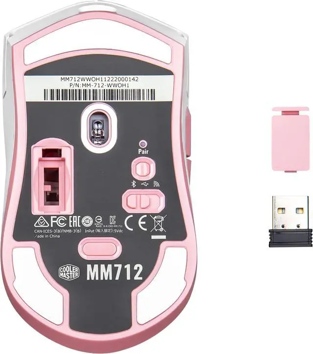 Alt view image 5 of 6 - Cooler Master Sakura MM712 Limited Edition Three-Mode Wireless Gaming Mouse