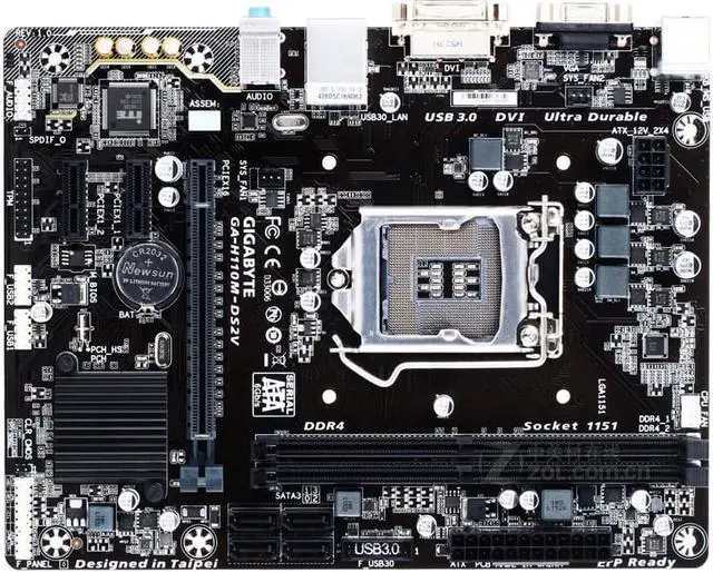 Alt view image 2 of 4 - GIGABYTE GA-H110M-DS2V DDR3 Motherboard Supports 7th / 6th Generation Intel Core Processors