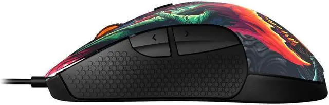 Alt view image 5 of 7 - SteelSeries Rival 300 CS: GO Hyper Beast Edition 62363 Multi color 6 Buttons 1 x Wheel USB Wired Optical 6500 dpi Gaming Mice