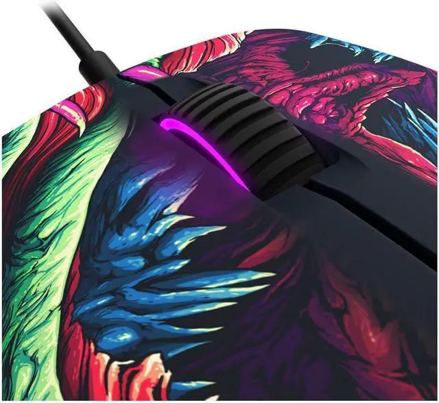 Alt view image 7 of 7 - SteelSeries Rival 300 CS: GO Hyper Beast Edition 62363 Multi color 6 Buttons 1 x Wheel USB Wired Optical 6500 dpi Gaming Mice