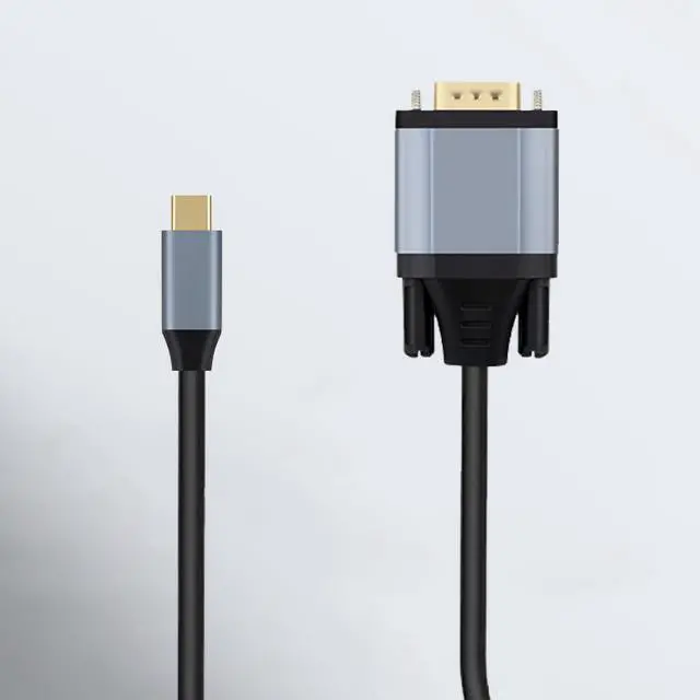 Alt view image 3 of 3 - CORN USB C to VGA Cable 6 Feet,plug and play Type C to VGA Cable Adapter Compatible with MacBook Pro/Air, iPad Pro, Dell XPS 13/15/17, Surface Book 3/Pro 7, Pixelbook, Samsung Galaxy S22/S20/S10