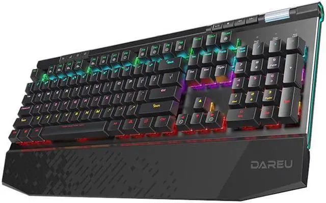 Main image of EK812 PC Gaming Keyboards ABS keycaps LED lights Metal Material-Black,Red Switch