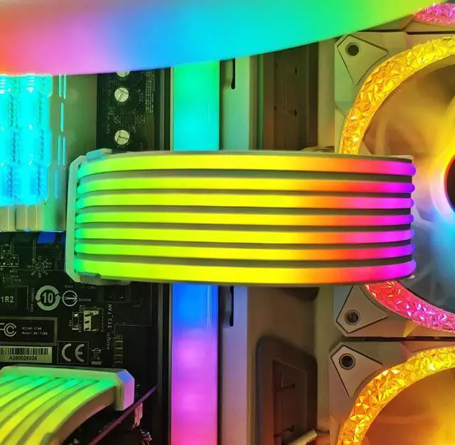 Alt view image 6 of 6 - Corn AL300, 8PIN Power Cord Lighting Decorative Light Bar, Soft Wear Silicone Material, Easy to Install, 5V ARGB Motherboard Light Synchronization