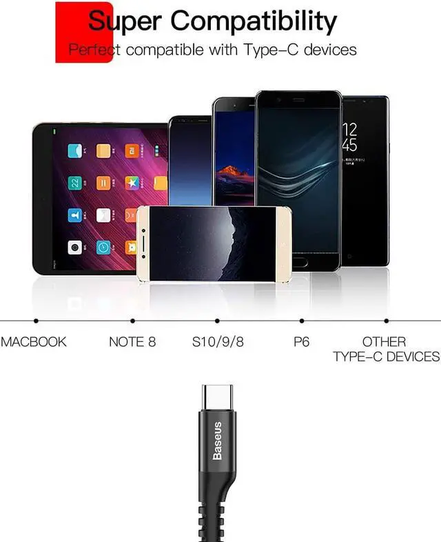 Alt view image 2 of 5 - CORN USB Type C Cable for Car, Retractable USB C Cable(3FT) Curly USB A to USB-C Fast Charger Cord Compatible Samsung Galaxy S10 S9 S8 Plus Note 9 8, Moto Z, LG5/G6/V20, USB C Devices (Black)