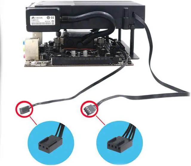 Alt view image 5 of 7 - CORSAIR H5 SF Mini Liquid CPU Cooler, Quiet, Powerful Liquid CPU Cooling for High-Performance MINI-ITX PCS ,The Integrated High-Pressure Blower Fan Provides Powerful And Quiet Liquid Cooling