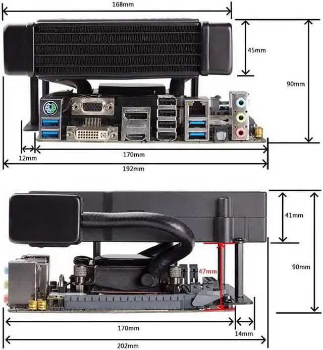 Alt view image 6 of 7 - CORSAIR H5 SF Mini Liquid CPU Cooler, Quiet, Powerful Liquid CPU Cooling for High-Performance MINI-ITX PCS ,The Integrated High-Pressure Blower Fan Provides Powerful And Quiet Liquid Cooling