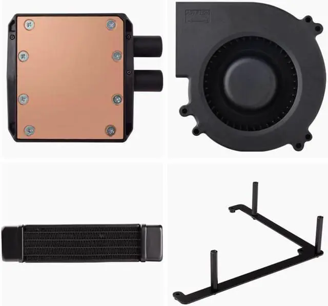 Alt view image 4 of 7 - CORSAIR H5 SF Mini Liquid CPU Cooler, Quiet, Powerful Liquid CPU Cooling for High-Performance MINI-ITX PCS ,The Integrated High-Pressure Blower Fan Provides Powerful And Quiet Liquid Cooling