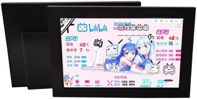 Main image of Corn Auxiliary Screen, Data Surveillance of AIDA64 Computer Monitoring LCD Display-131.5mm x 86mm x 14mm (5 "), 800x480, IPS Screen, 60Hz Refresh Rate, SRGB 45 % Color Gallery Domain, Single Micro USB