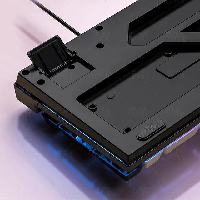 Alt view image 2 of 2 - CORN Wired Gaming Keyboard, White LED Backlit, lights can be turned off, Mechanical Feel, Full set of multimedia keys, ergonomic keys,white