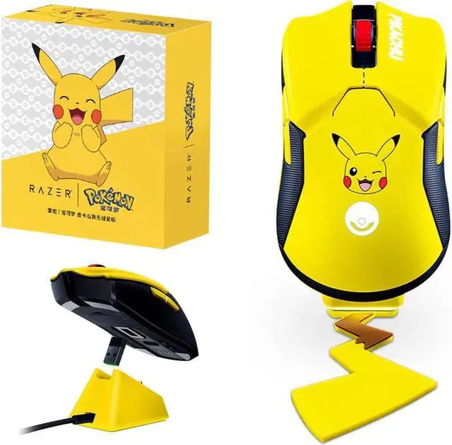 Alt view image 4 of 6 - Razer Viper Ultimate X Pokemon Hyperspeed Lightest Wireless Gaming Mouse & RGB Pikachu Tail Charging Dock: 20K DPI Optical Sensor - Chroma Lighting - 8 Programmable Buttons - 70 Hr Battery