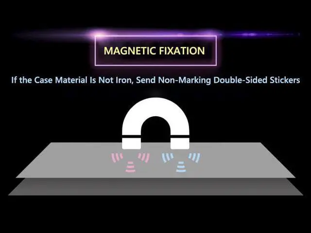 Alt view image 7 of 7 - Corn Customizable Full HD 8K ARGB PC Case Light Panel Colorful Pictures Display Board for Computer PC Case LED Light Backlit Panel for Computer PC Case Decoration Pink Size within 13.8*5.1 inch