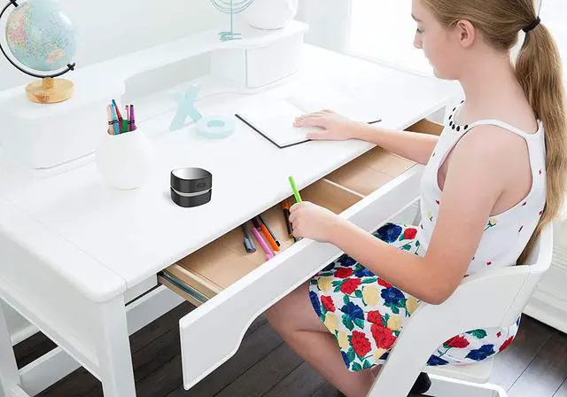 Alt view image 6 of 6 - CORN Desktop Vacuum cleaner,Mini table dust sweeper Energy Saving,High endurance up to 400 mins,Cordless&360º Rotatable Design for Cleaning Hairs,Crumbs,Computer Keyboard of gifts for kids (Black)