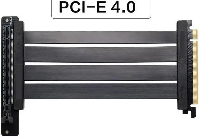 Alt view image 2 of 3 - The New Hidden Graphic Card Vertical Bracket Graphics Expansion line, Supports The Motherboard PCI-E 4.0/5.0 Interface, Bend-Resistant Flat Wire,Plug and Play Without Debugging (220mm)