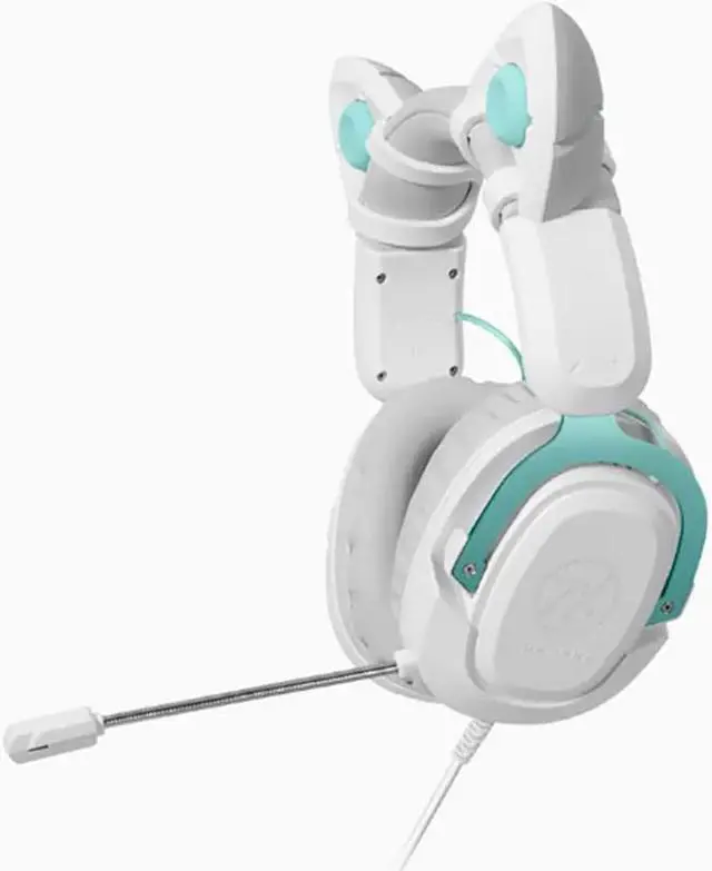 Main image of ASUS TX Gaming 7.1 Kitty Ear Lightweight Headset, 3.5mm Port Compatiable with Phone/Mac/PC/Pad/PS/XBOX/Switch White