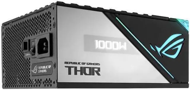 Alt view image 3 of 4 - ASUS ROG Thor 100W Platinum II (100 Watt, Fully Modular Power Supply, 80+ Platinum, Lambda A++ Certified, ROG heatsinks, 135mm PWM fan, 0dB Mode, OLED Panel, Sleeved Cables, Aura Sync)