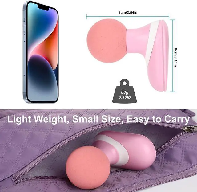 Alt view image 6 of 7 - CORN Massage Gun Deep Tissue, Mini Massage Gun, USB Portable Muscle Massager Gun with 6 Speeds, Quiet Percussion Massage Gun for Pain Relief, Handheld Body Massager Gun Gifts from Daughter Mother Wife