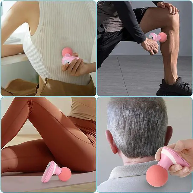 Alt view image 7 of 7 - CORN Massage Gun Deep Tissue, Mini Massage Gun, USB Portable Muscle Massager Gun with 6 Speeds, Quiet Percussion Massage Gun for Pain Relief, Handheld Body Massager Gun Gifts from Daughter Mother Wife