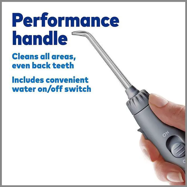 Alt view image 2 of 7 - Waterpik Aquarius Water Flosser Professional For Teeth, Gums, Braces, Dental Care, Electric Power With 10 Settings, 7 Tips For Multiple Users And Needs, ADA Accepted, Black WP-662-Gray