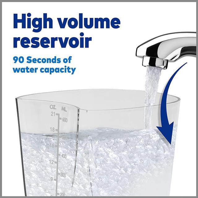 Alt view image 7 of 7 - Waterpik Aquarius Water Flosser Professional For Teeth, Gums, Braces, Dental Care, Electric Power With 10 Settings, 7 Tips For Multiple Users And Needs, ADA Accepted, Black WP-662-Blue