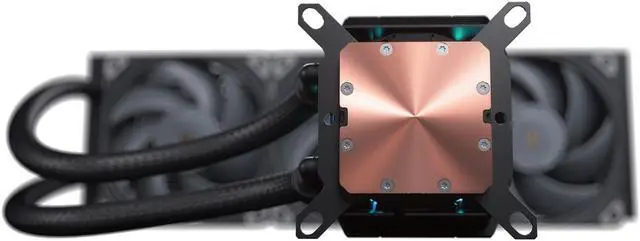 Alt view image 3 of 7 - Phanteks Glacier One 360T30 Gen 2 D-RGB AIO Liquid CPU Cooler, 360mm radiator, Infinity Mirror Pump Cap Design, Aluminum Covers, 3x T30-120 Premium High-Performance Fans, Black
