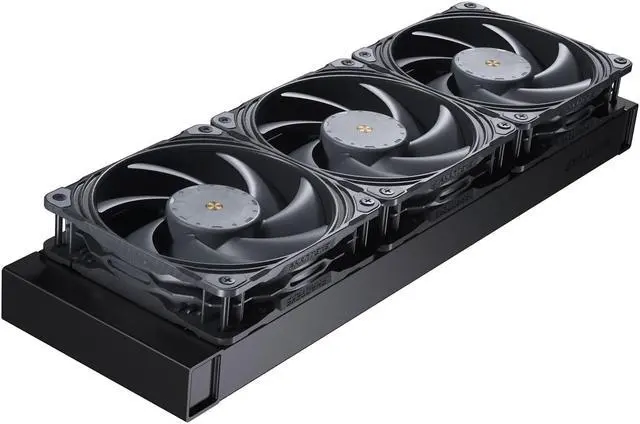 Alt view image 2 of 7 - Phanteks Glacier One 360T30 Gen 2 D-RGB AIO Liquid CPU Cooler, 360mm radiator, Infinity Mirror Pump Cap Design, Aluminum Covers, 3x T30-120 Premium High-Performance Fans, Black