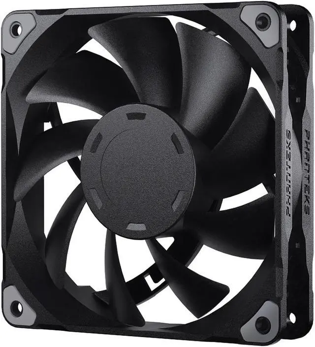Alt view image 2 of 6 - Phanteks M25-120 fan, High-Airflow radiator performance, PWM control up to 2000RPM, Daisy-Chain cable, Black