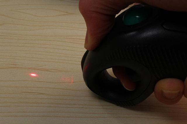 Alt view image 7 of 7 - CORN Wireless Ergonomic Handheld Trackball Mouse with Laser Pointer Left Handed Right Handed DPI Adjustable for Laptop Desktop PC Computer