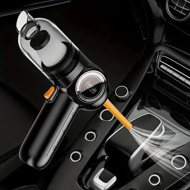 Alt view image 4 of 7 - Compressed Air Duster & Multifunction Vacuum Cleaner, 3 In 1 Car Portable Handheld Car Small Mini Vacuum Cleaner High Power Dust Remover Outdoor Pump For Car Home