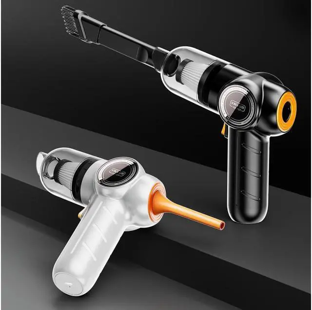 Alt view image 3 of 7 - Compressed Air Duster & Multifunction Vacuum Cleaner, 3 In 1 Car Portable Handheld Car Small Mini Vacuum Cleaner High Power Dust Remover Outdoor Pump For Car Home